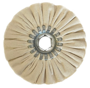 Centerless cotton buffing wheel